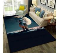Rugs 3D Girls Living Room Rug Non Slip Cartoon Outer Space Astronaut Bedroom Rug Foldable Soft Floor Carpet For Teen Girls Bedroom Playroom Nursery Room 160 X 230 Cm -77021531008814