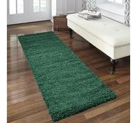 Rugs 4 Sale Modern Shaggy Rug, Runner, Emerald Green, 60x230 cm
