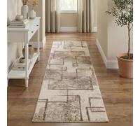 Rugs by Desire Rhodes Geometric Runner Rug, Beige - Enigma, 60x220cm