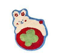 Rugs Cartoon Cute Rabbit Carpet Irregular Shaped Non Slip Bedroom Room Decor