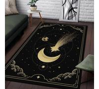 Rugs For Bedroom Teenage Kids Boy Girl 3D Mysterious Symbols Divination Prayers Moon Stars Area Rugs Living Room Bedroom Kitchen Modern Non Slip Children'S Large Small Bedroom Rugs Carpets 200-9O6F/Q