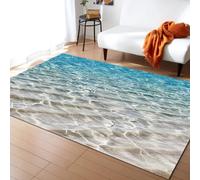 Rugs For Boys Teens Kids Carpets Beach Shells Starfish Landscape For Kids Living Room Rug Home Decor Non-Slip Crystal Floor Polyester Decor Door Mats 80 X 160 Cm -5686447954597