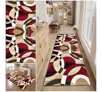 Rugs for Hallway Runner, Hallway Washbale Kitchen Rug Runner, Geometric Style Area Rugs for Bedroom Living Room, 60 x 180 cm Non Slip Modern Printed Carpets, Runner Rug for Entryway Extra Long