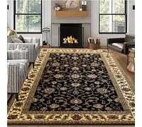 Rugs for Hallway Runner Kitchen Decor Mats - Latest Geometric Low Profile Thick Abstract Modern Hallway Runner Rug for Bedroom Carpet Mats - Black - 0210, 60 x 110 cm