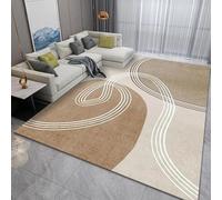 Rugs for Living Room Ultra Soft Area Rugs, Short Pile Non-Slip Non-Shedding Carpet for Bedroom Dining Room Modern minimalist abstract camel coffee color, brown, 160 x 200cm