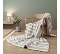 Rugs Inn Evium Rich cotton Throw Blanket, Luxury Breathable Large Throws for Sofas Settee Couch Reversible Bed Cover Over Bedspread (King (200 x 240 cm)