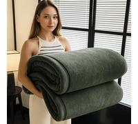 Rugs Inn - Fleece Throw Blanket for Bed, Sofa & Couch - Fluffy Cosy Warm Blankets Thich Faux Fur - (Grey, Double)