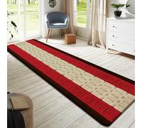 Rugs Inn Gel Back Runner Rug - Heavy Duty Waterproof Non Slip Runners for Hallway Narrow Hall Kitchen Living Room Bedroom Indoor & Outdoor (Brown Red, 80 x 150 cm)