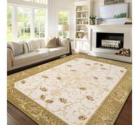 Rugs Inn Modern Area Rugs for Living Room - Beautiful Pattern Soft Pile Extra Large Non Slip Rug Carpet for Bedroom, Hall, Dining Room Tv Lounge Mat (200 x 290 cm, Royal Petals)
