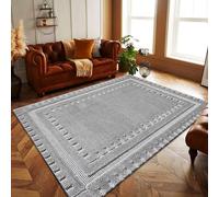 Rugs Inn Modern Design Large Hallway for Living Room Fluffy Square Floor Mat and Large Bedroom Decor Anti Slip Soft Carpet Mats - Grey, 160 x 230 cm
