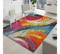 Rugs Inn Multi Colour Rug - Soft Thick Pile Non Slip Large Modern Area Rug for Living Room, Bedroom TV Lounge Hallway Carpet Mat (Des2, 120x170 cm (4 ft x 5 ft 6 in)