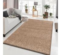 Rugs Inn Verona Shaggy Collection Rugs - Large Fluffy Area Rug Carpet Non-Slip Soft Modern Indoor Shaggy Floor Rug for Living Room, Bedroom, Hallway, Lounge (Beige, 120x170 cm)