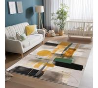 Rugs Living Room 120 x 160 cm, Colorful Anti-Slip Backing Carpets - Art Style Abstract Lines Area Rug Super Soft Fluffy Shaggy Rugs Suit for Bedroom Dorm Nursery Kids Room Lounge Office Home Decor