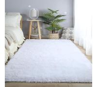 Rugs Living Room 70 x 260 cm Shaggy Soft and Elegant Carpets Living Room Area Rugs Easy to Clean, Many Different Sizes for Nursery, Kids Baby, White