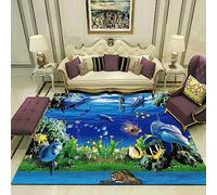 Rugs Living Room Area Rugs Rugs Living Room Bedroom Rug Modern Rugs 3D The Underwater World Carpets Non-Slip Durable Rug For Living Room, Bedroom, Nursery, Kids Baby Room 60 X 90 Cm