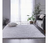 Rugs Living Room Extra 70 x 260 cm Shaggy Soft and Elegant Carpets Large Area Rug Easy to Clean, Many Different Sizes for Living Room, Bedroom, White