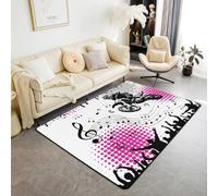 Rugs Living Room Kids Nursery Rug Small Medium Music Pattern Super Soft Thick Anti-Allergic Children'S Bedroom Nursery Area Rug 140 X 200 Cm Bedroom, Nursery, Kids Baby Room -5334390591769