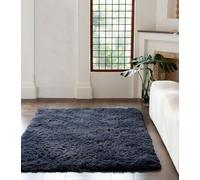 Rugs Living Room Non-Slip Shaggy Soft Area Rugs For Bedrooms Kitchen Floor Carpets For Kids Girls Boys Dorm Nursery Baby Room Bedside Rug (Charcoal, 160 X 230 CM)