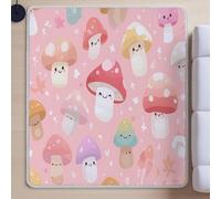 Rugs Living Room, Rug Non-slip SoftFluffy Shaggy RugShort Pilefor Living Room Bedroom Home Office Dining Room Kitchen DecorPinkPink560 cm x 110 cm.
