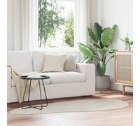 Rugs Sand Cotton 100 x 200 cm Decorative Inlays Area Rug Berkfield Home Beige Medium