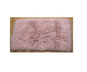 Rugs & Stuff Premium Shaggy Flokati Greek Rug Pastel Pink - 90 x 160cm - 2000gsm