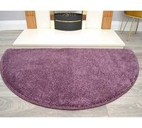 Rugs Supermarket Cargo Purple Half Moon Shaggy Pile Rug. Size 70cm x 137cm