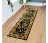 Rugs4sale Traditional Ottoman Large Heritage Dining Runner Rug Soft And Elegant Rugs For The Bedrooms And Kitchen, Easy To Clean Carpet Mat l ideal For Kids, Living, Indoor/Outdoor (Green/67x240)