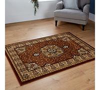Rugs4sale Traditional Ottoman Large Heritage Dining Runner Rug Soft And Elegant Rugs For The Bedrooms And Kitchen, Easy To Clean Carpet Mat l ideal For Kids, Living, Indoor/Outdoor (Brown/160x230)