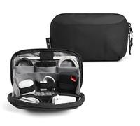 RUGSAK Cable Organiser Bag, Compact Electronics Accessories Bag for Laptop, Mobile Phone, Charger, Cable, Hard Drive, Adapter & SD Cards, Tech Pouch Cable Bag for Travel & Office