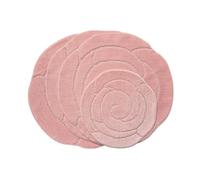 Rugsglobal FLOWER BLOOM ROMANY GYPSY WASHABLE 4PCS MAT SET, CARAVAN, SIZE 100X100CM (Pink)