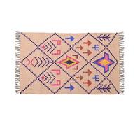 RugsJaipurIndia Vintage Wool and Jute Kilim Rug - Handmade Bohemian Rustic Farmhouse Carpet - Textured Flat Weave Nordic Style Area Rug 2x15 FT