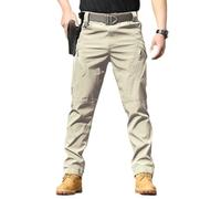 Rugstor Flexcamo - Mens Lightweight Waterproof Quick Dry Tactical Pants, Stretch Cargo Pants (Khaki,XXL)