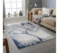 RUGSTORE Modern Rugs Bedroom Living Dining Room Extra Large Small Medium Rectangular Size Super Soft Touch kitchen Thick Pile Navy/Blue Area Rug (FEELING NAVY, 120 X 170 CM)
