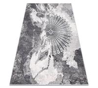 RugsX Carpet Allure 5715 Abstraction - Structural, Stylish, Glamour Light Grey / White 200X290 Cm