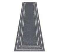 RugsX Allure Runner in Grey | Size: 80 cm x 250 cm RUGSX Grey 80 cm x 250 cm