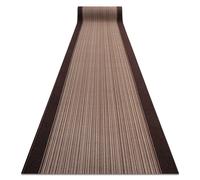 RugsX Anti-Slip Carnaby Runner in Brown | Size: 80 cm x 440 cm RUGSX Brown 80 cm x 440 cm