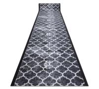 RugsX Anti-Slip Clover Runner in Grey | Size: 80 cm x 220 cm RUGSX Grey 80 cm x 220 cm