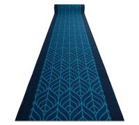RugsX Anti-Slip Feathers Runner in Blue | Size: 120 cm x 220 cm RUGSX Blue 120 cm x 220 cm