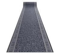 RugsX Anti-Slip Grek Runner in Grey | Size: 80 cm x 620 cm RUGSX Grey 80 cm x 620 cm
