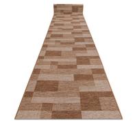 RugsX Anti-Slip Icona Runner in Beige | Size: 120 cm x 400 cm RUGSX Beige 120 cm x 400 cm