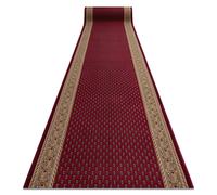RugsX Anti-Slip Inca Runner in Red | Size: 100 cm x 300 cm RUGSX Red 100 cm x 300 cm