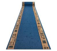 RugsX Anti-Slip Jena Runner in Blue | Size: 120 cm x 350 cm RUGSX Blue 120 cm x 350 cm