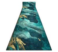 RugsX Anti-Slip Lotus Runner in Green | Size: 120 cm x 300 cm RUGSX Green 120 cm x 300 cm