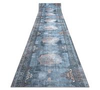 RugsX Anti-Slip Lotus Runner in Grey | Size: 120 cm x 350 cm RUGSX Grey 120 cm x 350 cm