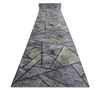 RugsX Anti-Slip Lotus Runner in Grey | Size: 60 cm x 300 cm RUGSX Grey 60 cm x 300 cm