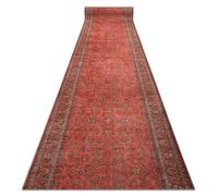 RugsX Anti-Slip Lotus Runner in Red | Size: 120 cm x 300 cm RUGSX Red 120 cm x 300 cm