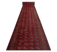 RugsX Anti-Slip Lotus Runner in Red | Size: 120 cm x 300 cm RUGSX Red 120 cm x 300 cm