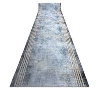 RugsX Anti-Slip Lotus Runner in Silver | Size: 120 cm x 510 cm RUGSX Silver 120 cm x 510 cm