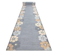 RugsX Anti-Slip Margaretka Runner in Grey | Size: 120 cm x 350 cm RUGSX Grey 120 cm x 350 cm