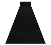 RugsX Anti-Slip Rumba Runner in Black | Size: 120 cm x 130 cm RUGSX Black 120 cm x 130 cm